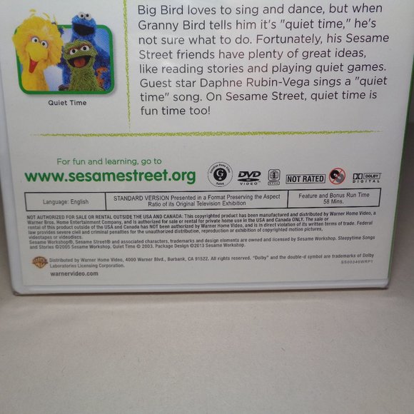 Sesame Street: SLEEPYTIME SONGS & STORIES / QUIET TIME New DVD Double Feature - Picture 6 of 7